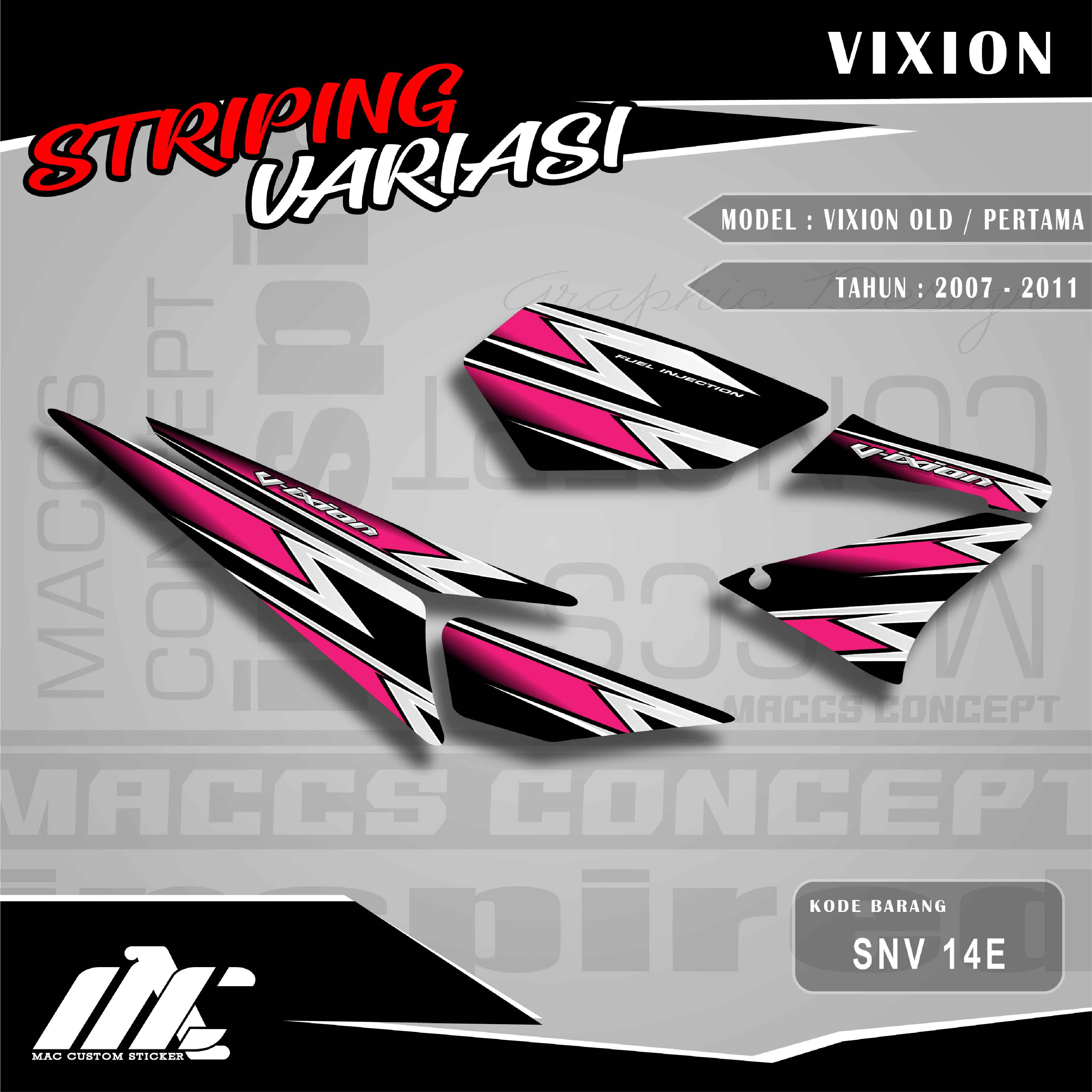 STRIPING VARIASI YAMAHA VIXION OLD / PERTAMA - SNV 14 striping variasi yamaha vixion old / pertama – snv 14