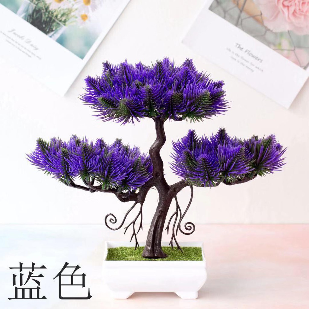 Bunga Plastik Hiasan Pajangan pot Dekorasi pohon cantik Bonsai Duri