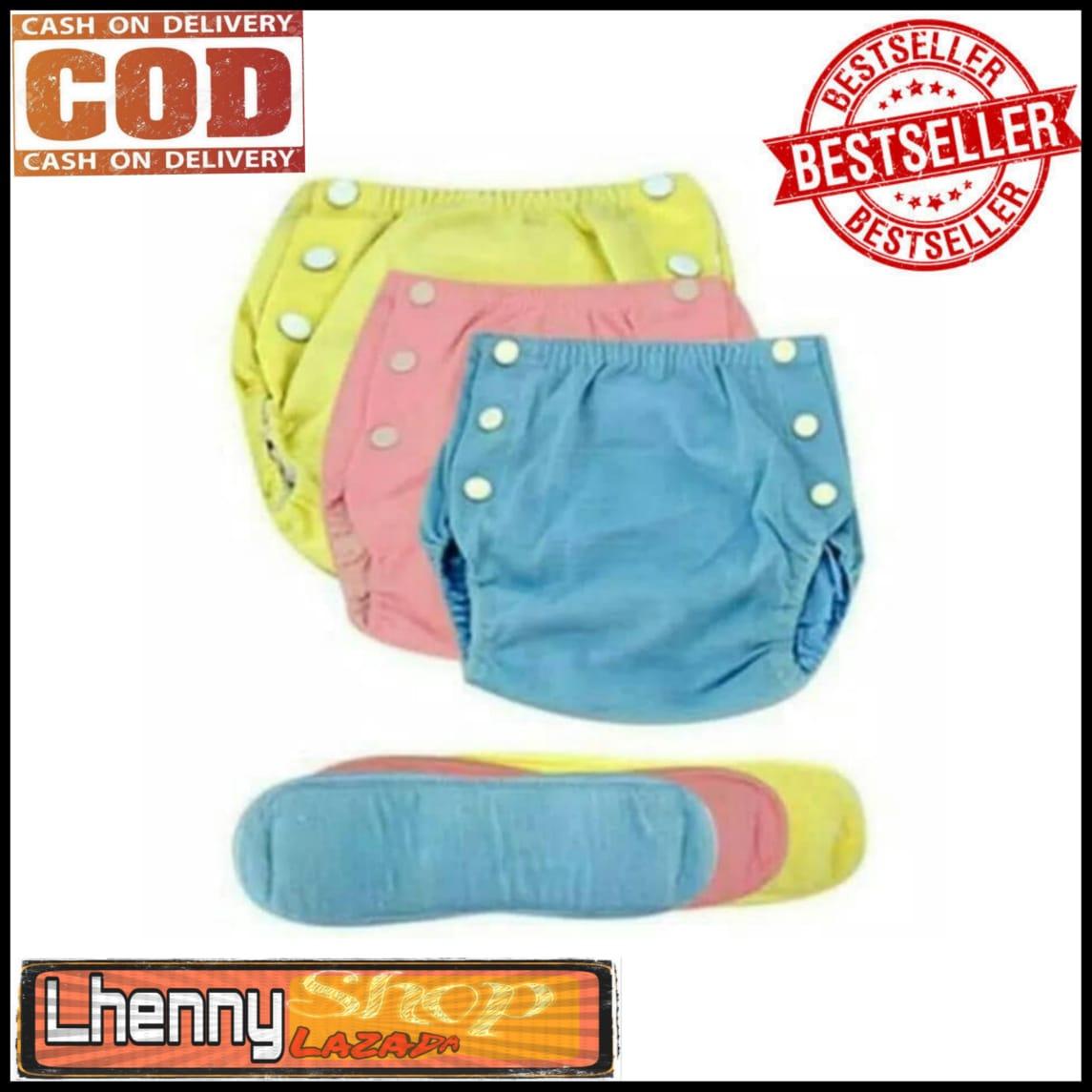 (3 pcs Clodi + 3 insert) Popok Cuci Ulang/ Clodi murah /celana lampin/popok kain