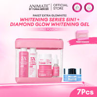 Animate Paket Extra Glowhite (Animate 5x Active Whitening Series 5in1 + Animate Diamond Glow Whitening Gel)