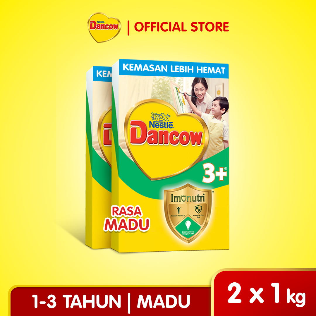 Nestlé Dancow 3+ Rasa Madu 3-5 Tahun 1kg x2