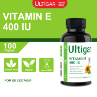 ULTIGAR VITAMIN E 400 IU BOTOL ISI 100 KAPSUL LUNAK SUPLEMEN KESEHATAN