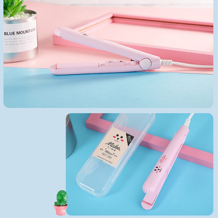 Gratis Ongkir - Catokan Rambut Karakter 2 in 1 / Catok Rambut / Catokan Mini / Kemier Karakter