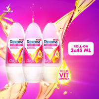 [Paket isi 3] Rexona Women Antiperspirant Deodorant Adv Bright Roll On 45ml​