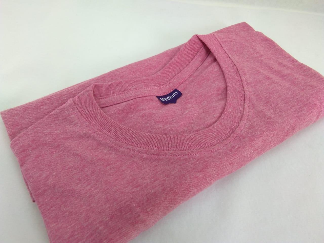 Kaos Polos PINK MISTY / Baju Kaos Polos Ping Misti / Lengan Pendek / Pria Wanita
