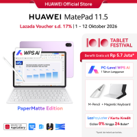 [10.10 s/d 17%] HUAWEI MatePad 11.5 PaperMatte Tablet | Produktivitas WPS Setara PC ditenagai AI | Layar Papermatte | 10100 mAh 40W HUAWEI SuperCharge