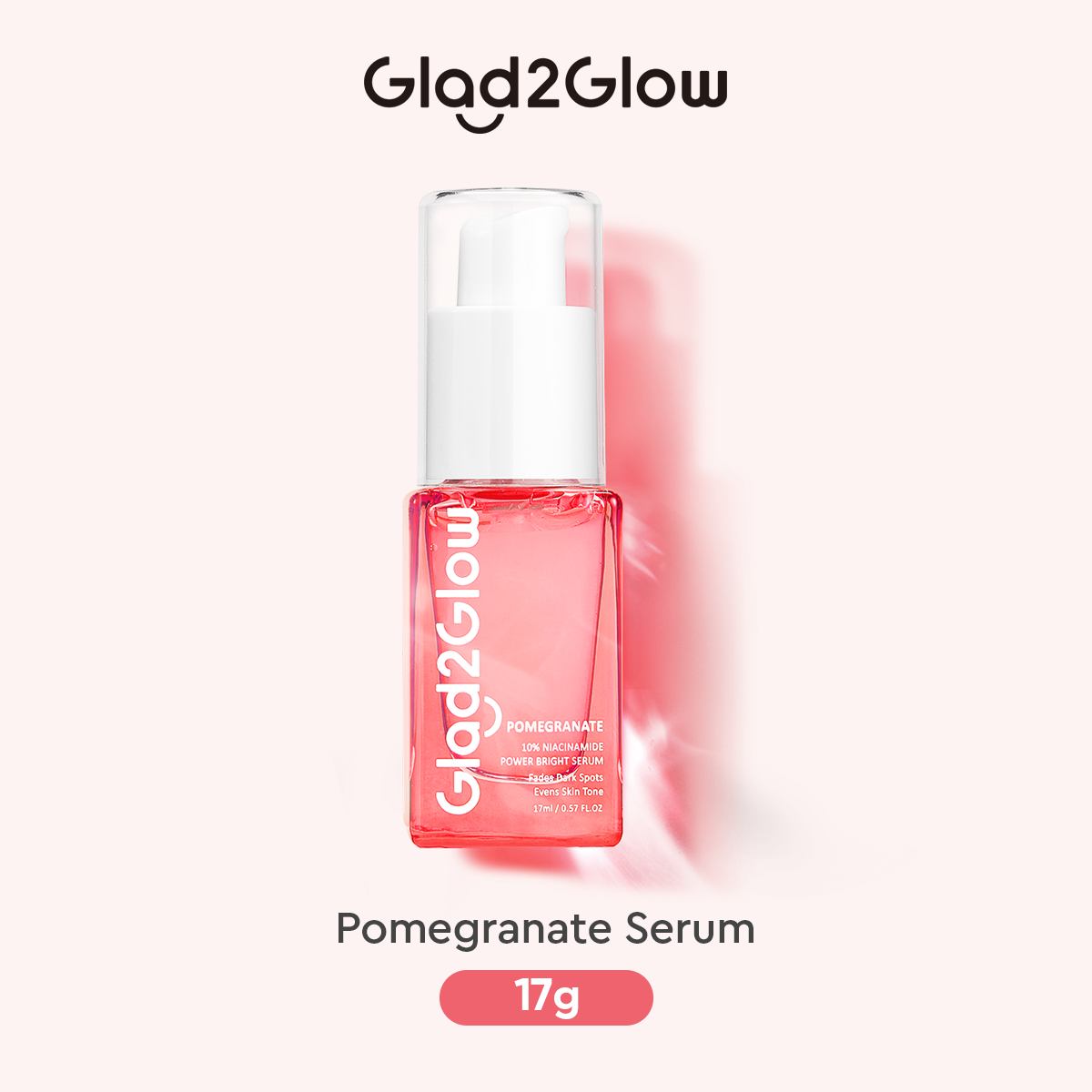 Glad2Glow Pomegranate Niacinamide Power Bright Serum 17ml Glad2Glow Serum Wajah g2g Serum Wajah G...