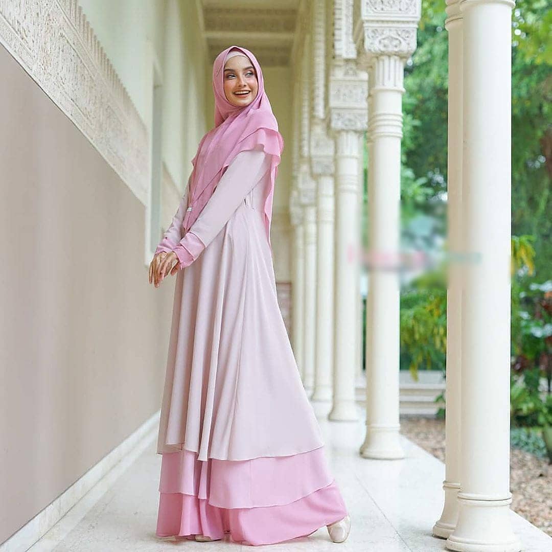 Baju Modern Muslim HAVANA SYARI Bahan CERUTY BABYDOLL DAPAT GAMIS SYARI SET KHIMAR / HIJAB Baju Gamis Syari Gamis Syari Dewasa Polos Syari Terbaru 2021 Model Gamis BEST SELLER
