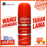 Jovan Parfum Parpum Parfume Perfum Musk Oil Deodorant Deodoran Spray 30ml ml Orange Kecil Travel