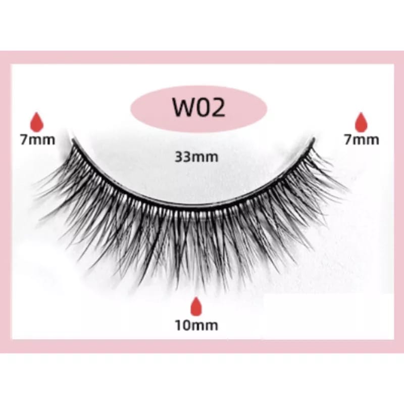 Tanpa Lem Bulu Mata Palsu Knot Free /Riasan Cepat/ Eyelashes Extension Natural 3D Ekstensi Berper...