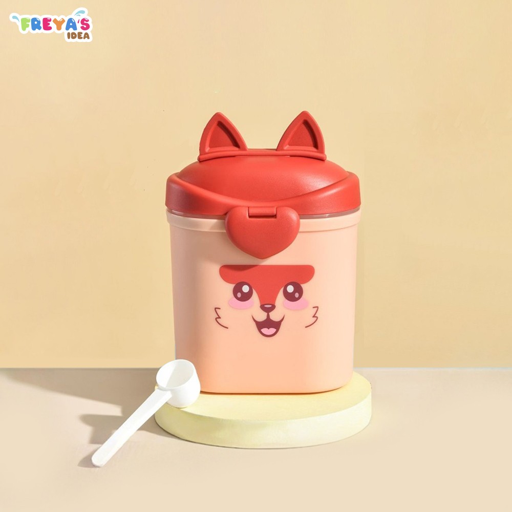 FR-C1573 Kotak Susu Bubuk Bayi Karakter Lucu BPA Free Anti Tumpah Travel Praktis Tempat Kotak Wadah