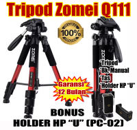Tripod Zomei Q111 Original Plus Holder HP  ″U″ dan Garansi 12 Bulan (tripod)