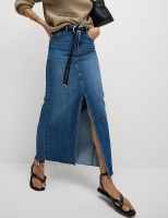 M&S - Rok Wanita - Denim Split Front Maxi Skirt