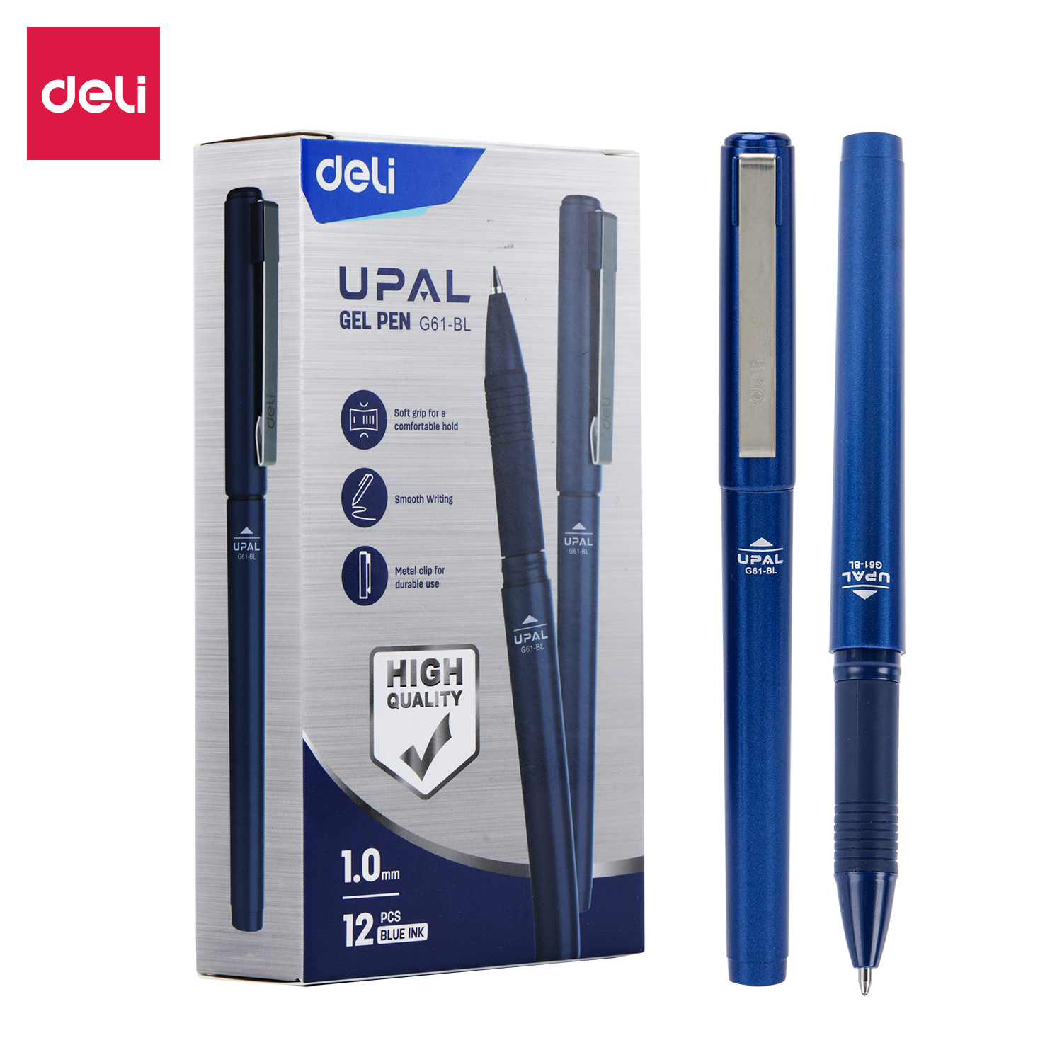 Deli Business Gel Pen / Pulpen Gel Profesional 1.0mm Casing Metal EG61 EG159