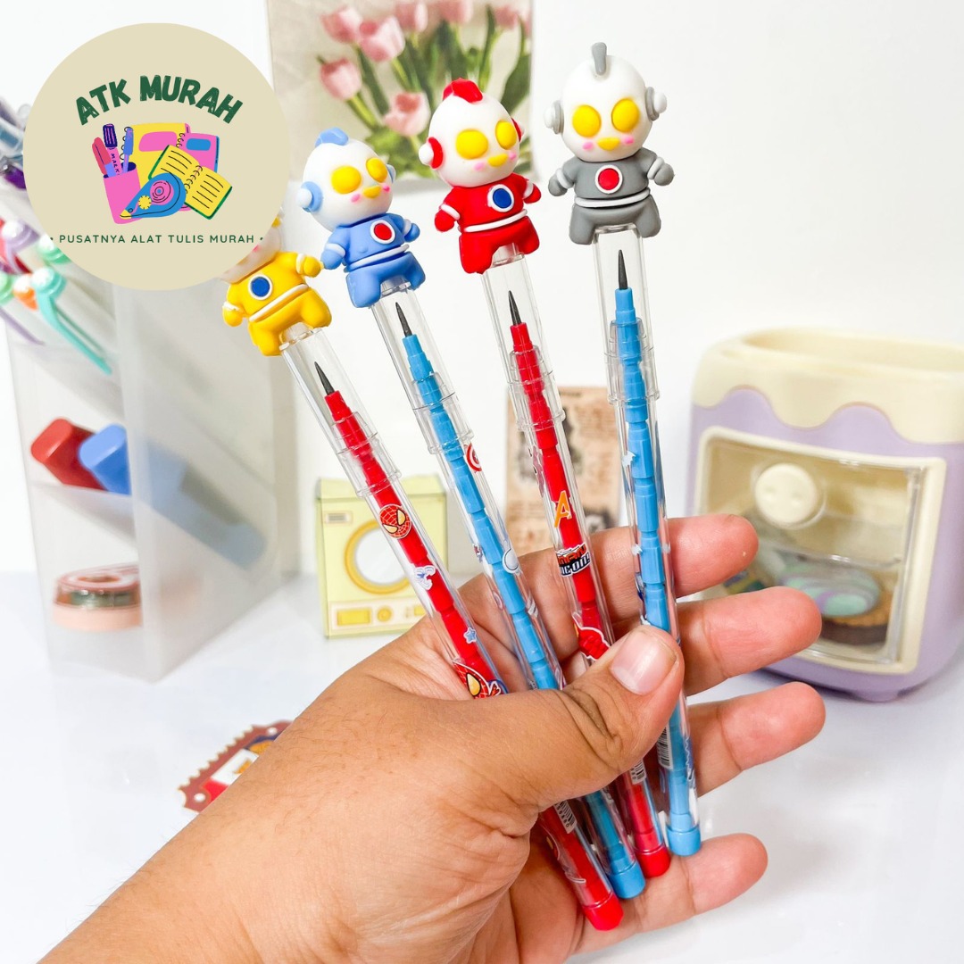PENSIL SUSUN ULTRAMAN PS-1099 pencil LUCU IMUT KADO UNIK KOREA AESTHETIC COD
