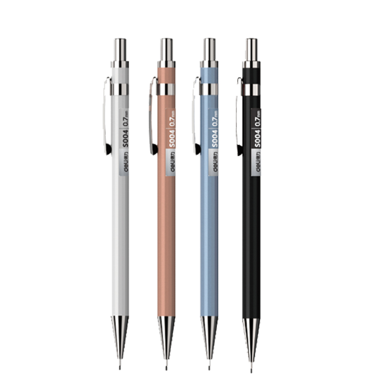 Deli Metal Mechanical Pencil / Pensil Mekanik Besi 0.5mm Nyaman Digenggam S003