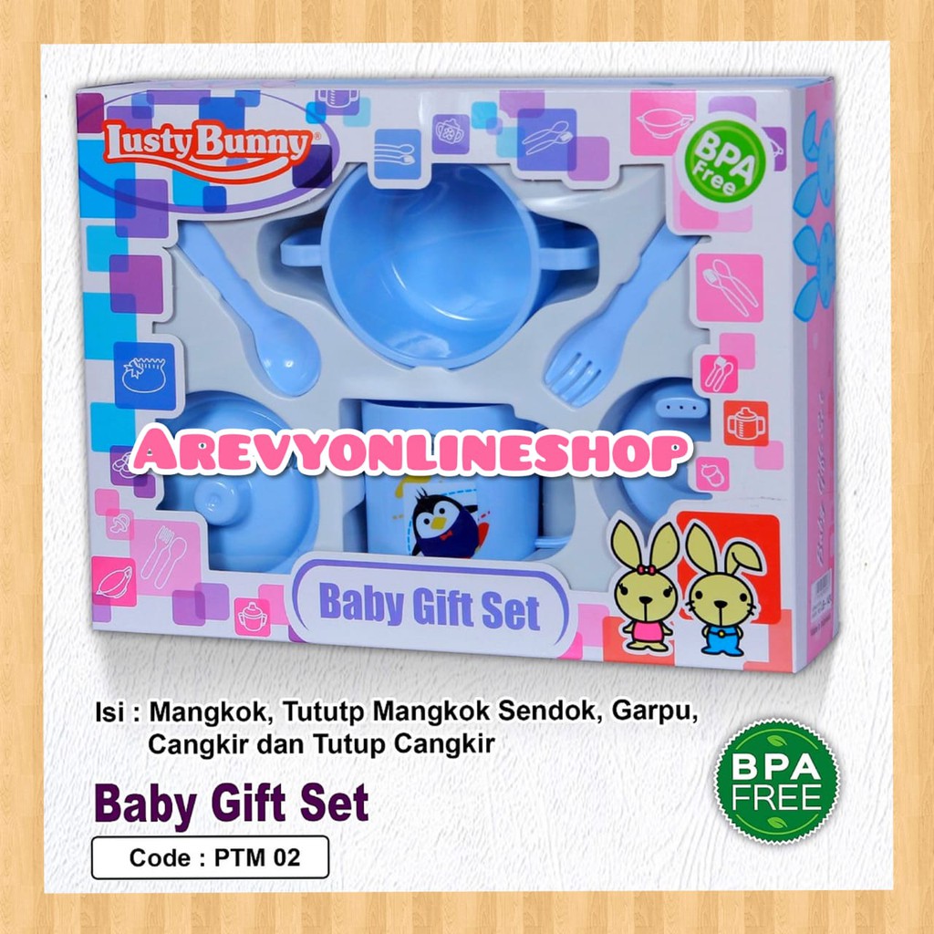 Lusty bunny Baby Feeding Gift Set Alat Makan Bayi / Kado Bayi LB1419