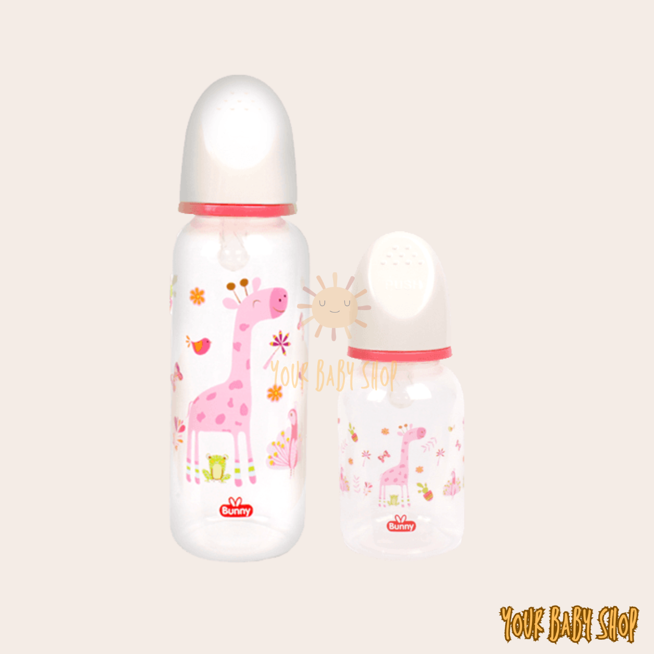 YBS Botol Dot Susu Asi Lusty Bunny Round Feeding Bottle Botol Minum Susu Bayi Anak