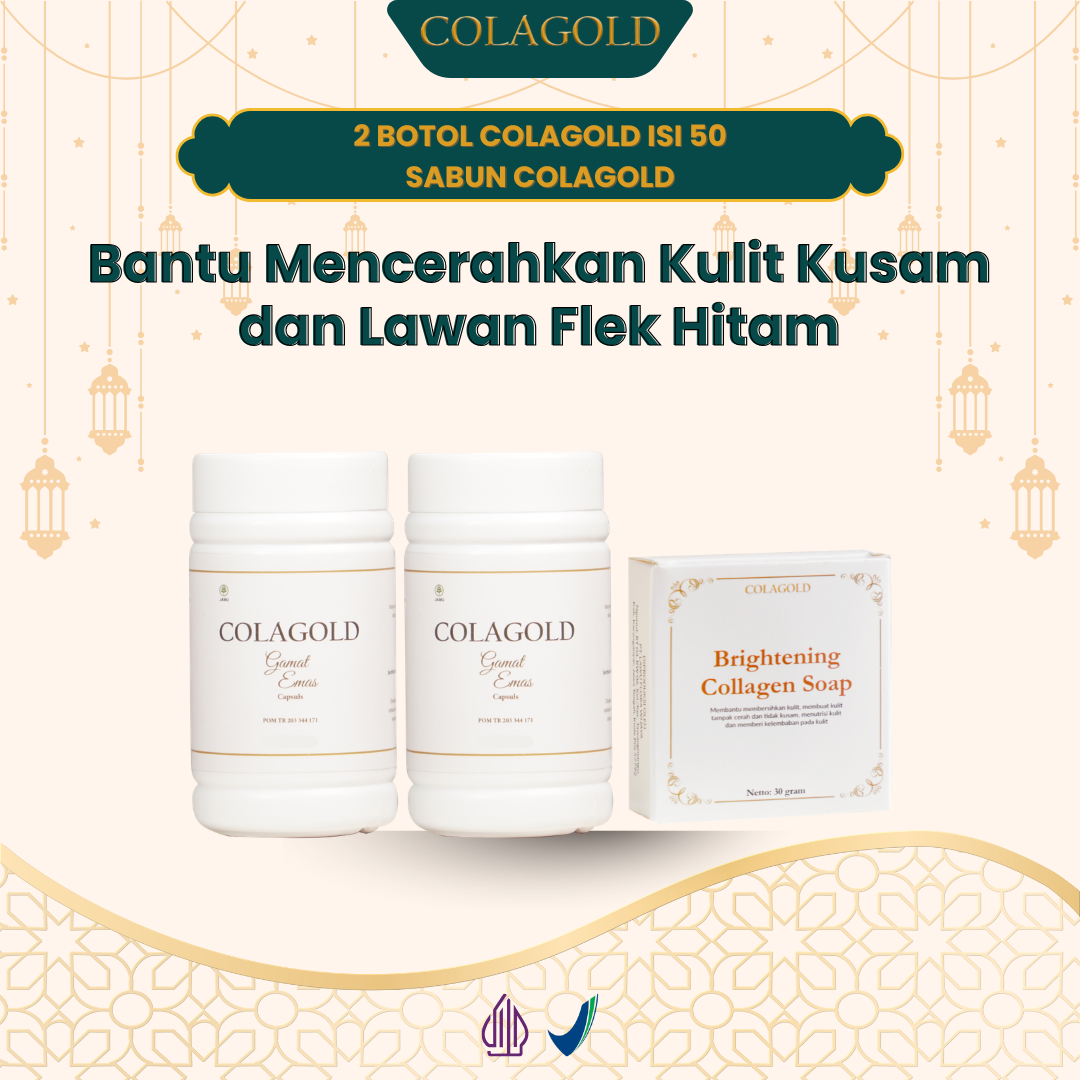 Colagold Kapsul Ekstrak Gamat Emas Lawan Flek Hitam Membandel dan Mencerahkan Kulit Kusam Free Sa...