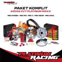 PAKET KIRIAN CVT MIO J / SOUL GT 115 - 125 / X RIDE / MIO M3 UPGRADE FULL KOMPLIT X RIDE XRIDE 115 - 125 KIRIAN CVT UPGRADE FULL RUMAH ROLLER PULLEY BUBUT MIO KARBU SPORTY FINO SOUL GT XRIDE X RIDE 115 125 XEON SOUL GT 115 125 BY PLATINUM RACING KOMPLIT