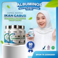 Albuminos - Kapsul Albumin Ekstrak Ikan Gabus Sari Kutuk Bio Gold untuk Percepat Penyembuhan Luka Koreng Basah Benanah Kering Menghitam Berair Membengkak