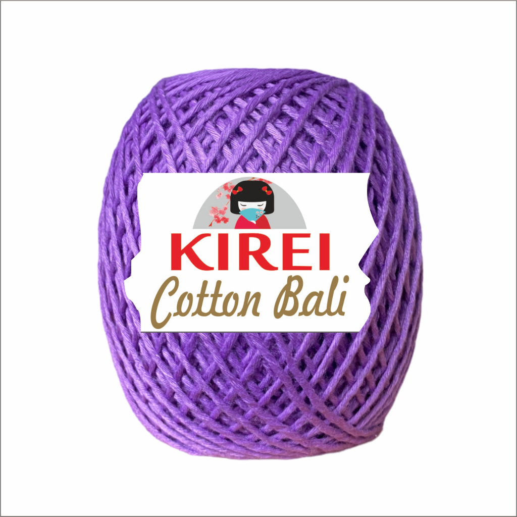 Benang Rajut Katun Bali - Kirei Soft cotton Big Ply Panjang 190 mm - Premium Milk Cotton - Polos Lembut Tebal Light 2DK Berat 100 Gram