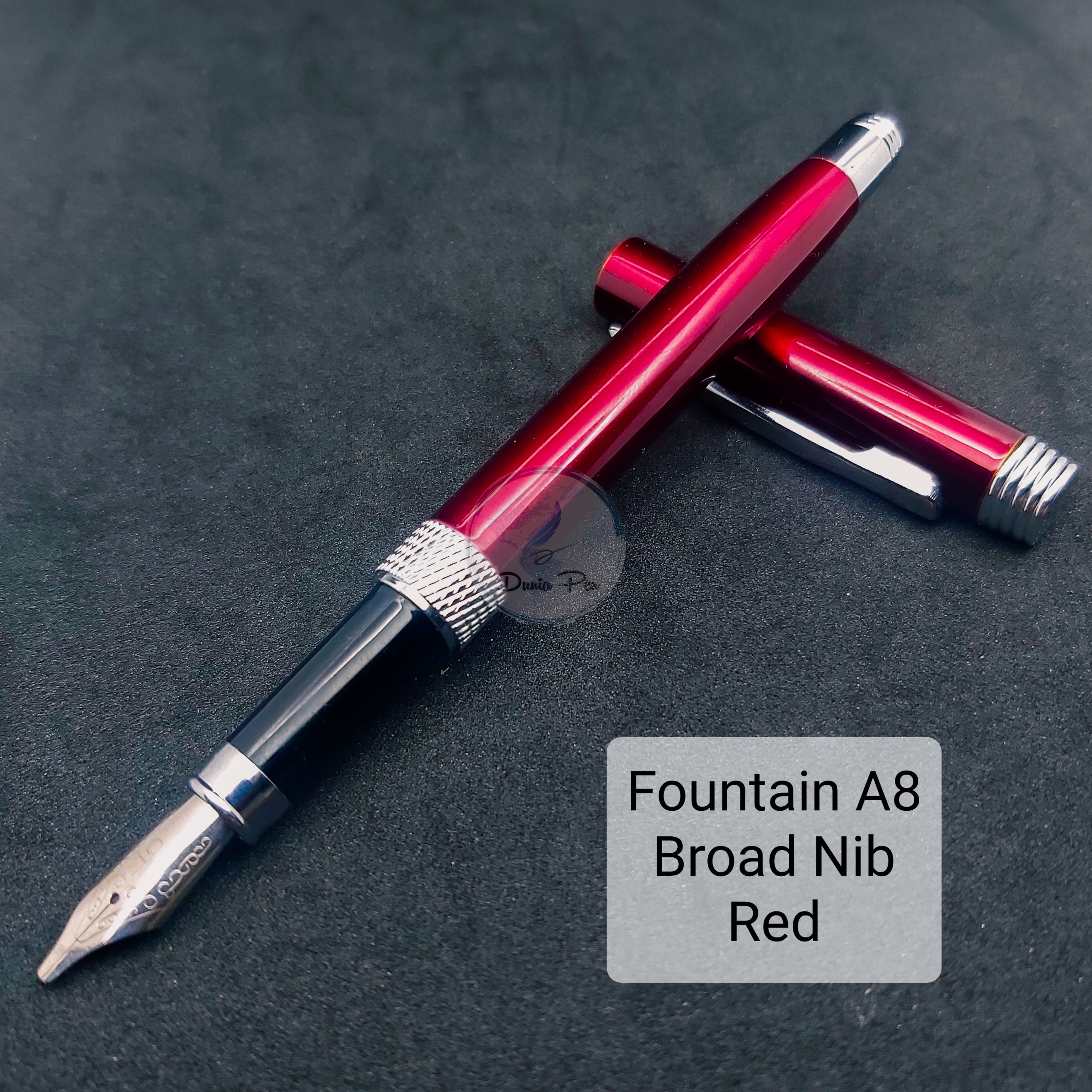 Fountain Pen A8 Metal Nib Pena Kaligrafi Broad Nib Mata Tebal Untuk Menulis Indah Arab dan Ijazah Kalam