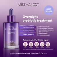 MISSHA TIME REVOLUTION NIGHT REPAIR AMPOULE 5X (50ML) - premium Antiaging serum dark Spot Serum Ampoule  ampul Serum Pencerah Wajah Ampoule kerutan kendur