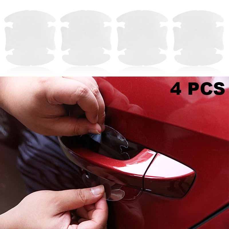 Stiker Handle Pintu Mobil Anti Gores - Isi 4 PCS