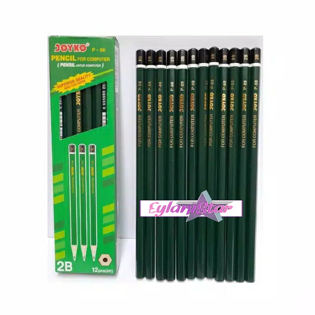 Penghapus Pensil 5pcs/Pensil 2B Joyko P-88 1 Pack Isi 12/paket pensil penghapus 5 pcs