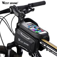 WEST BIKING Tas Sepeda Handlebar Smartphone Screen Touch Waterproof - YP0707 - Black