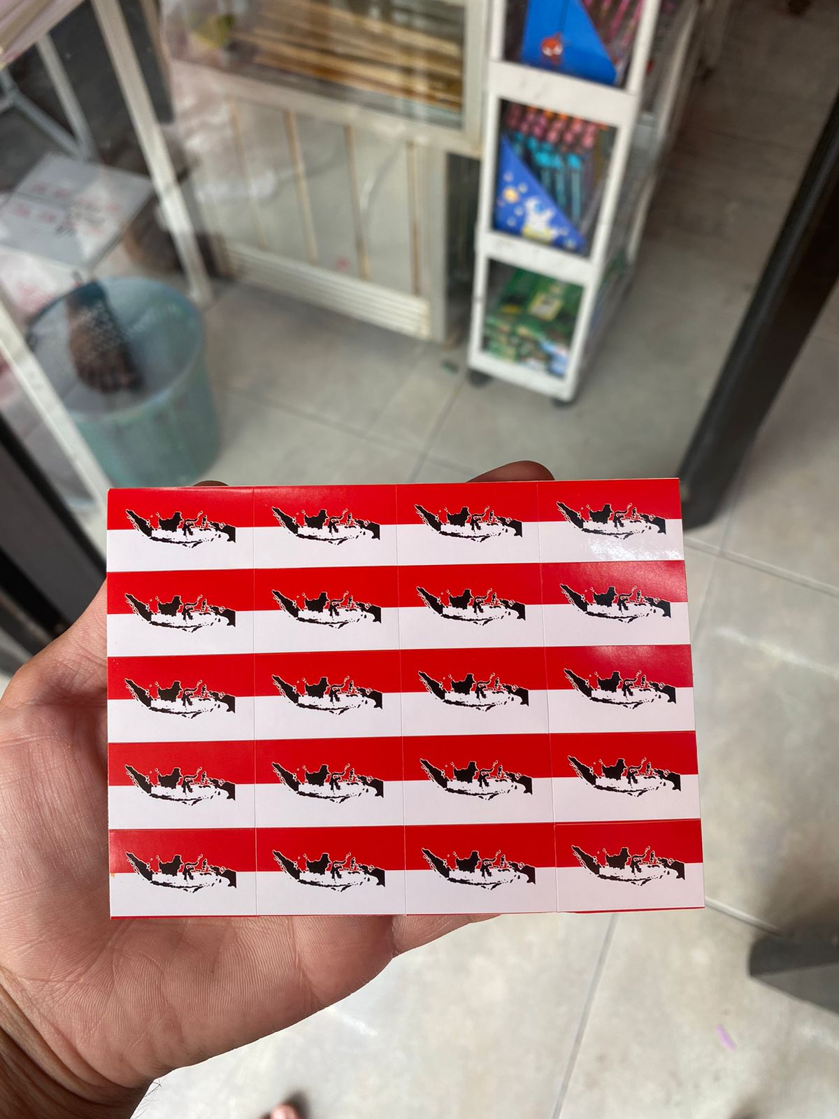 Isi 90 pcs sticker bendera Indonesia merah putih spesial DIRGAHAYU HUT RI