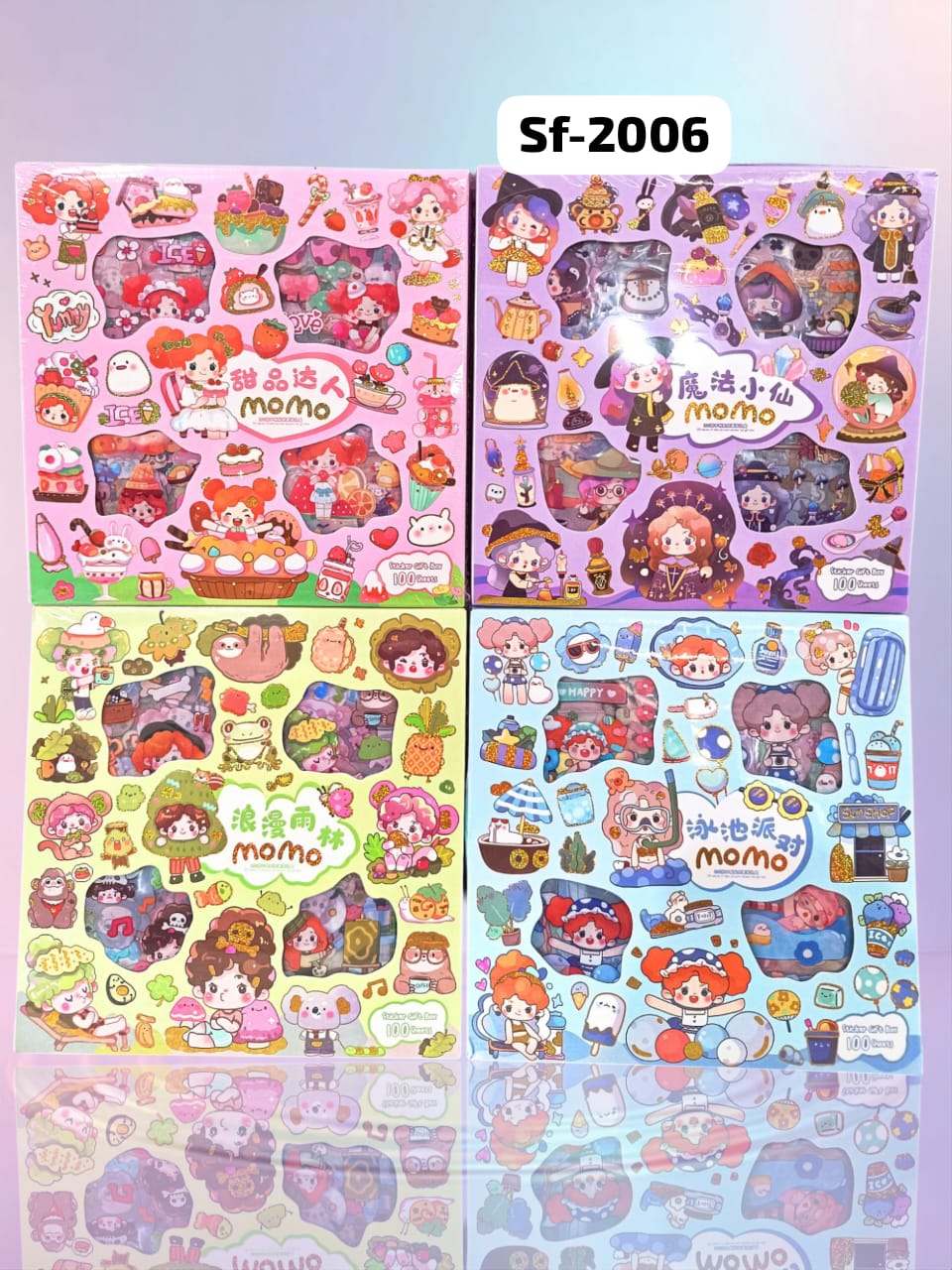 MAINAN ANAK STICKER MOMO SI 100 LEMBAR PER BOX