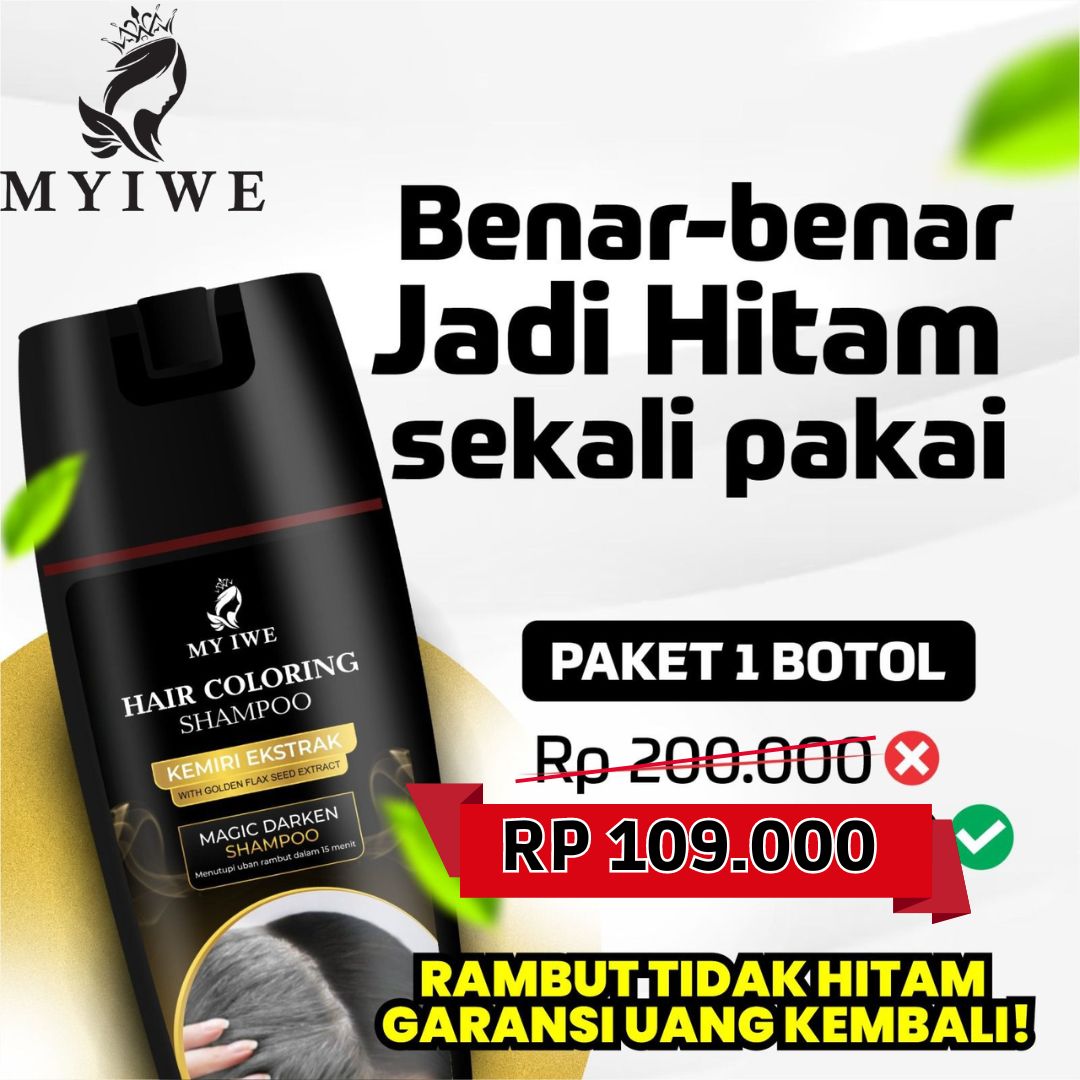 SHAMPOO HITAM MY IWE HITAMKAN UBAN DENGAN CEPAT ( BERGARANSI )