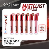 OMG OH MY GLAM Mattelast Lip Cream 2.9 g - Lip Cream Matte Dengan Warna Intense Tahan Lama & Ringan