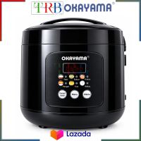 Rice Cooker Digital OKAYAMA OK-187 Rice Cooker Digital 2.2 Liter Magic Com 6 Fungsi Timer Digital Anti Lengket Kukus Bubur Kue