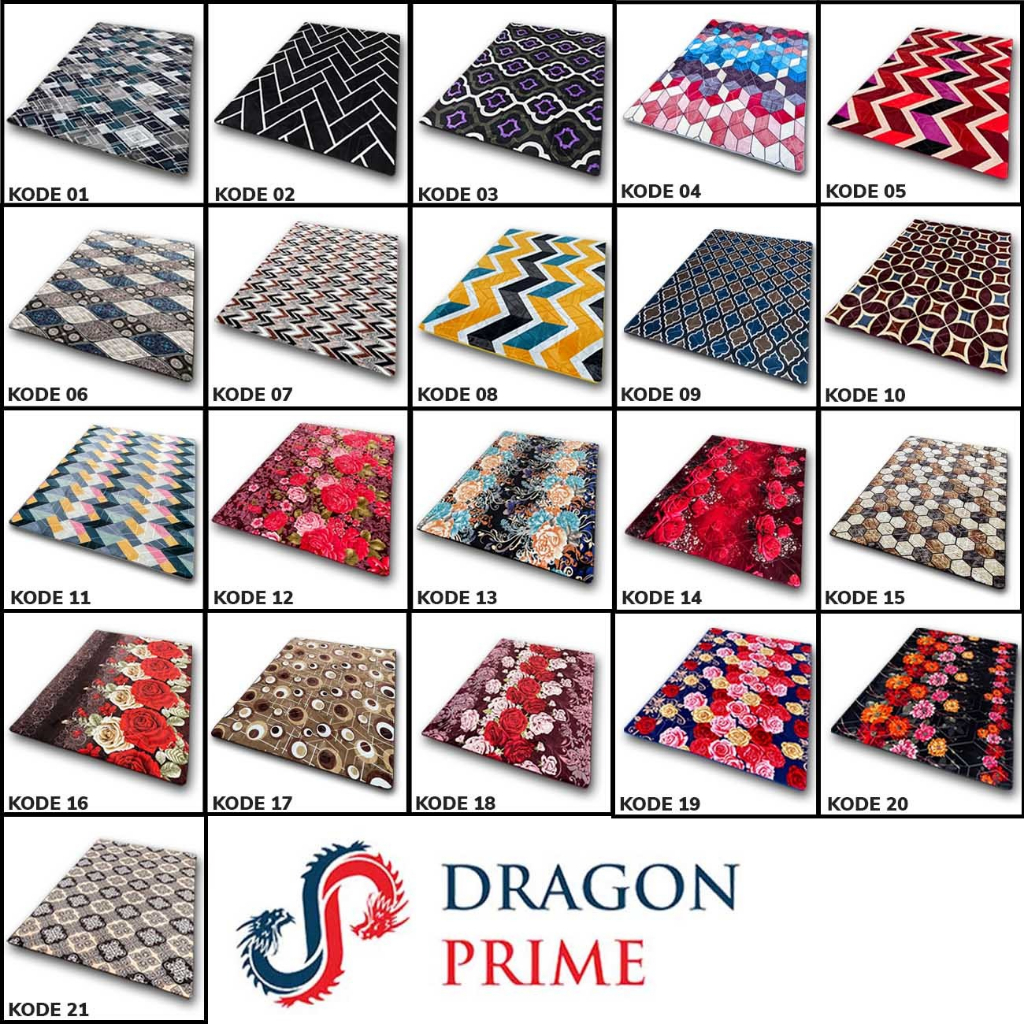[Carpet Shop] 190x220 Karpet Busa Malaysia Dragon Prime - Tebal Lembut Halus dan Anti Slip.