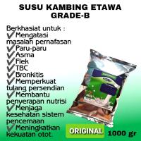 SUSU KAMBING ETAWA GRADE B 1KG / 500gr /200gr SUSU ETAWA PLUS COLUSTRUM TERAPI FLEKPARUASMATBCOSTEOPOROSIS