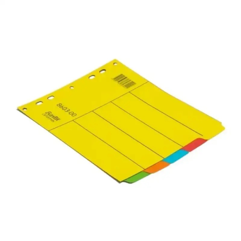 Bantex # 8603 00 Cardboard Divider Pembatas Kertas Binder [180 x 215 mm]