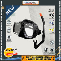 Paket Mask AmScuD Tanago + Snorkel AmScuD Dolphin / Snorkel Snorkling Diving / Mask Diving / Mask Snorkling / Kacamata Scuba Diving