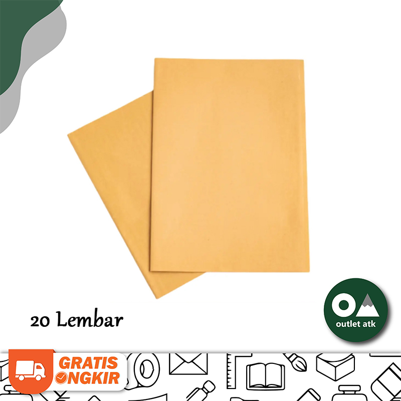 Sampul Coklat Buku Campus / Boxy Polos isi 20