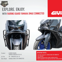 TN - XMAX250 (23)-ID / FAIRING GUARD YAMAHA XMAX 250 CONNECTED | crashbar xmax connected tubular xmax new pelindung body new xmax