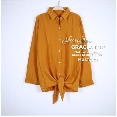 KEMEJA GRACIA TOP || Bahan Wolfis Januari 2019 - 3 KEMEJA GRACIA TOP || Bahan Wolfis - 3