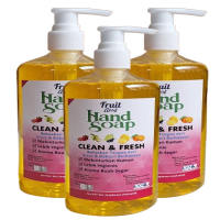 SABUN CUCI TANGAN FRUIT HAND SOAP LEMON BTL PUMP  ISI 500 ML
