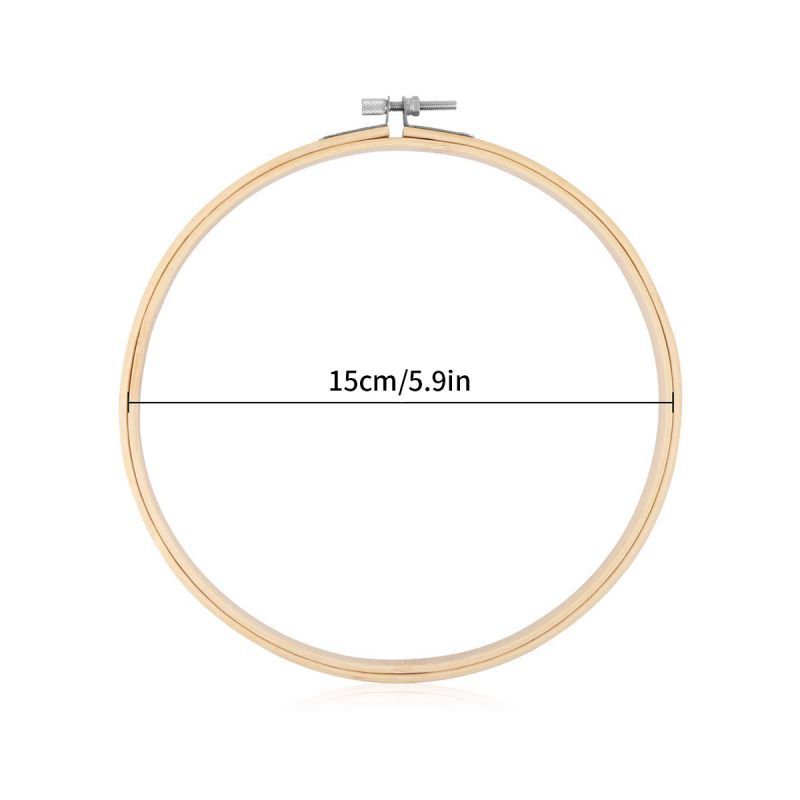 Embroidery Hoop/Alat Sulam Hoop Bambu/Alat Pemindangan Benang Sulam/Midangan Sulam