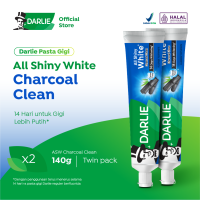 DARLIE Pasta Gigi All Shiny White Charcoal Clean 140g -  (2 Pcs)