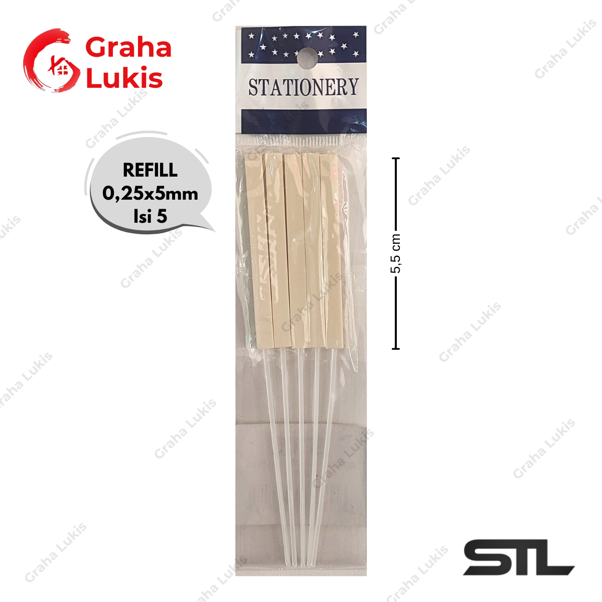 STL Eraser Pen Fine Circle & Rectangle