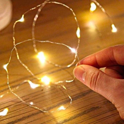 Lampu LED Kawat Free Baterai Panjang 1m - 2m Warm White Tumblr Hias Tumbler Dekorasi Hijang Batre