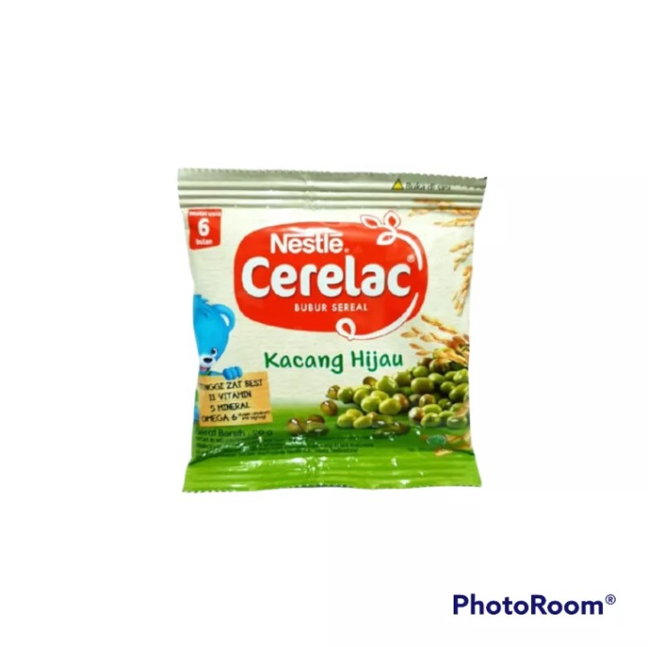 Nestle Cerelac Bubur Sereal Beras Merah & Kacang hijau 20g (8 x 20g)