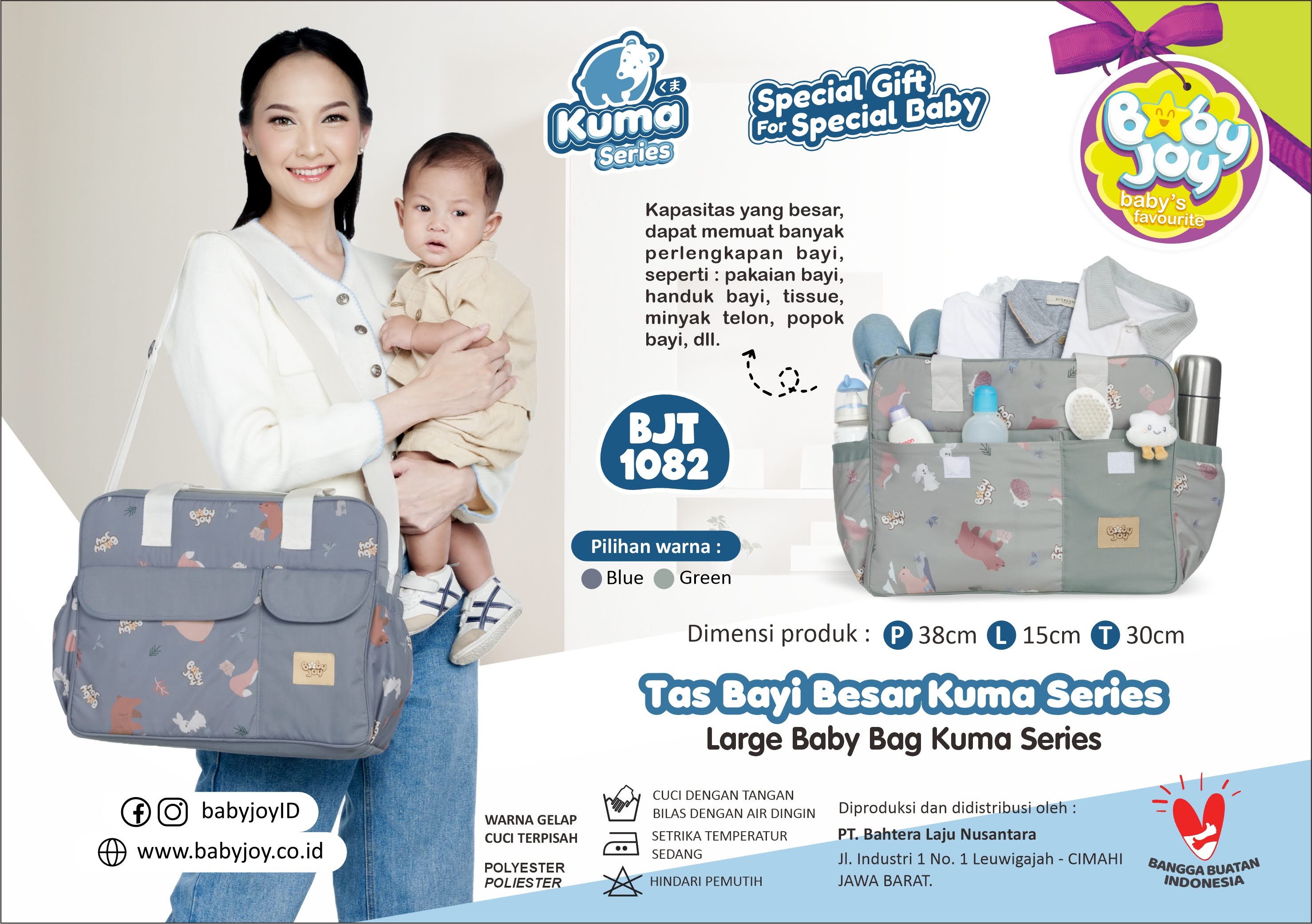 Baby Joy Tas Bayi Besar Kuma Series BJT1082